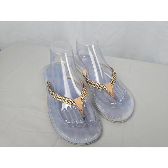 Tommy Bahama Women Braided Flip Flops Size 8 Whykiki - Picture 5 of 12